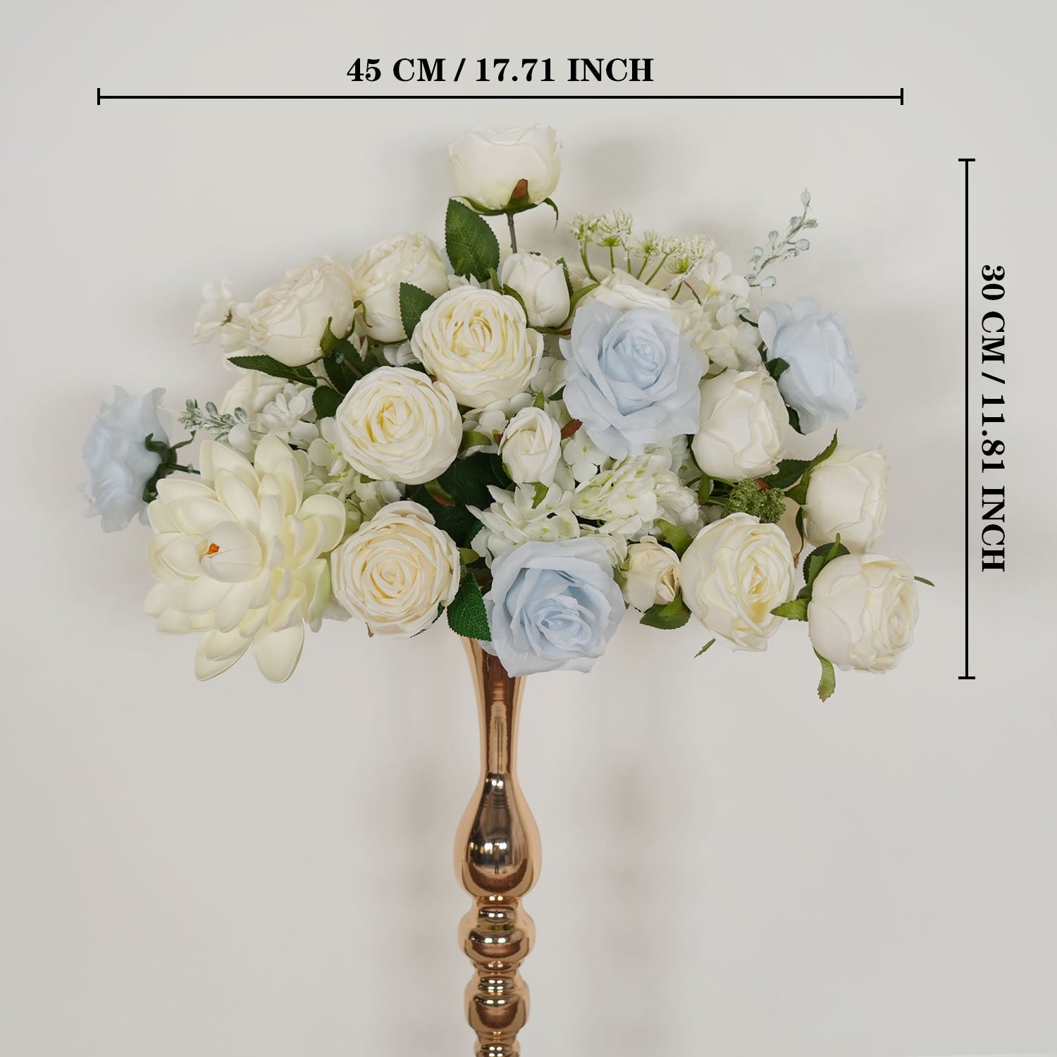 Uflower White Rose Wedding Table Centerpiece Flower Arrangement